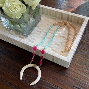 🆕 Betsy Pittard Design wooden bead Necklace